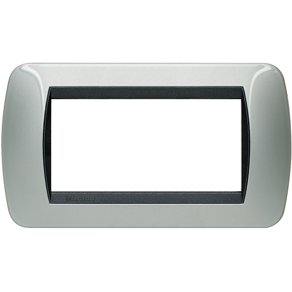Рамка 4 модула Light aluminium LL International Bticino
