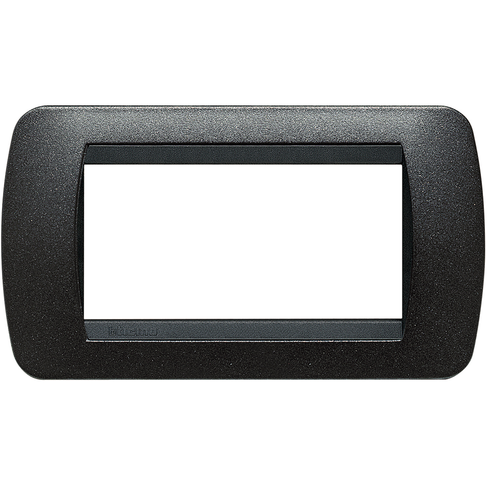 Рамка 4 модула Black graphite LL International Bticino
