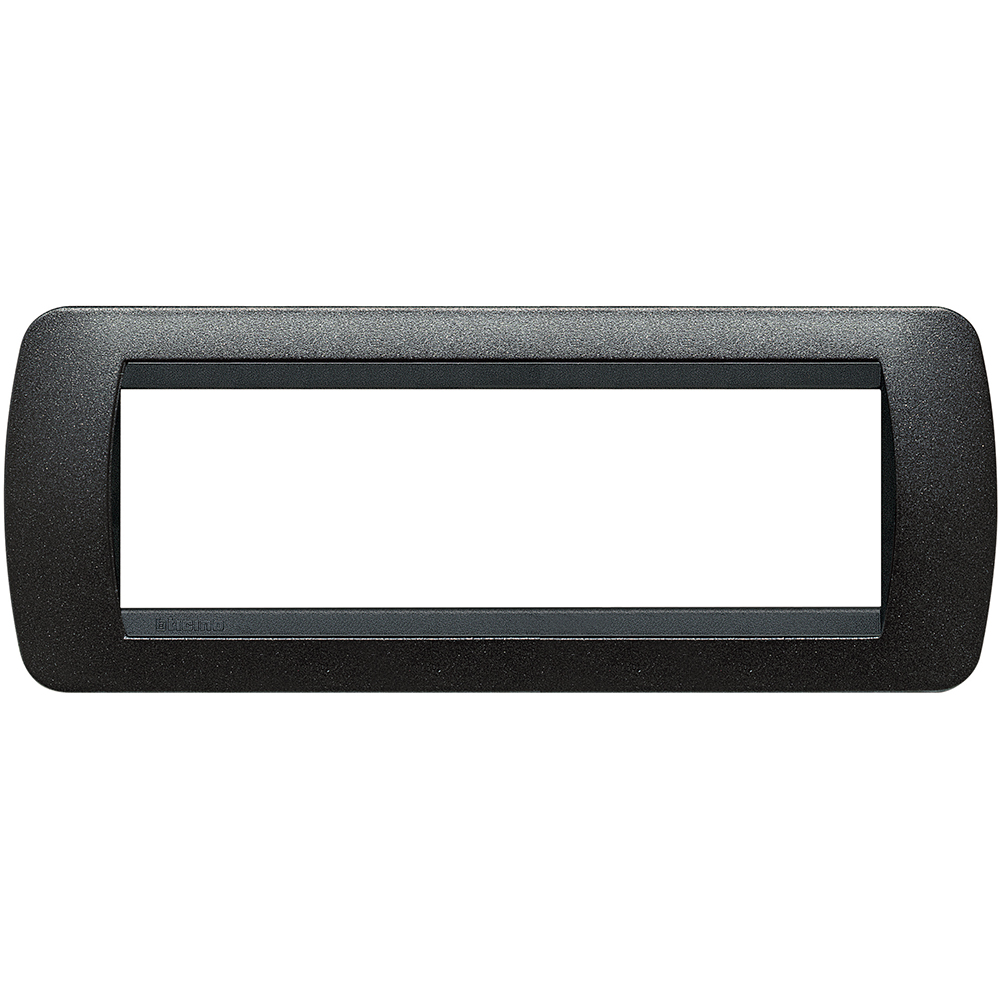 Рамка 7 модула Black graphite LL International Bticino