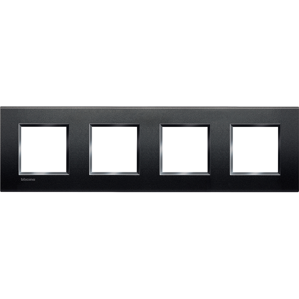 Рамка 4х2 модула правоъгълна Anthracite LL Bticino