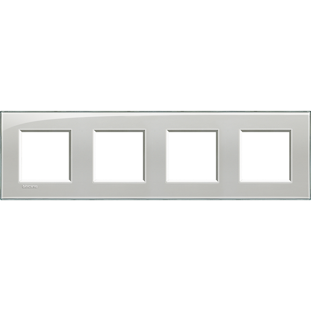 Рамка 4х2 модула правоъгълна Cold grey LL Bticino