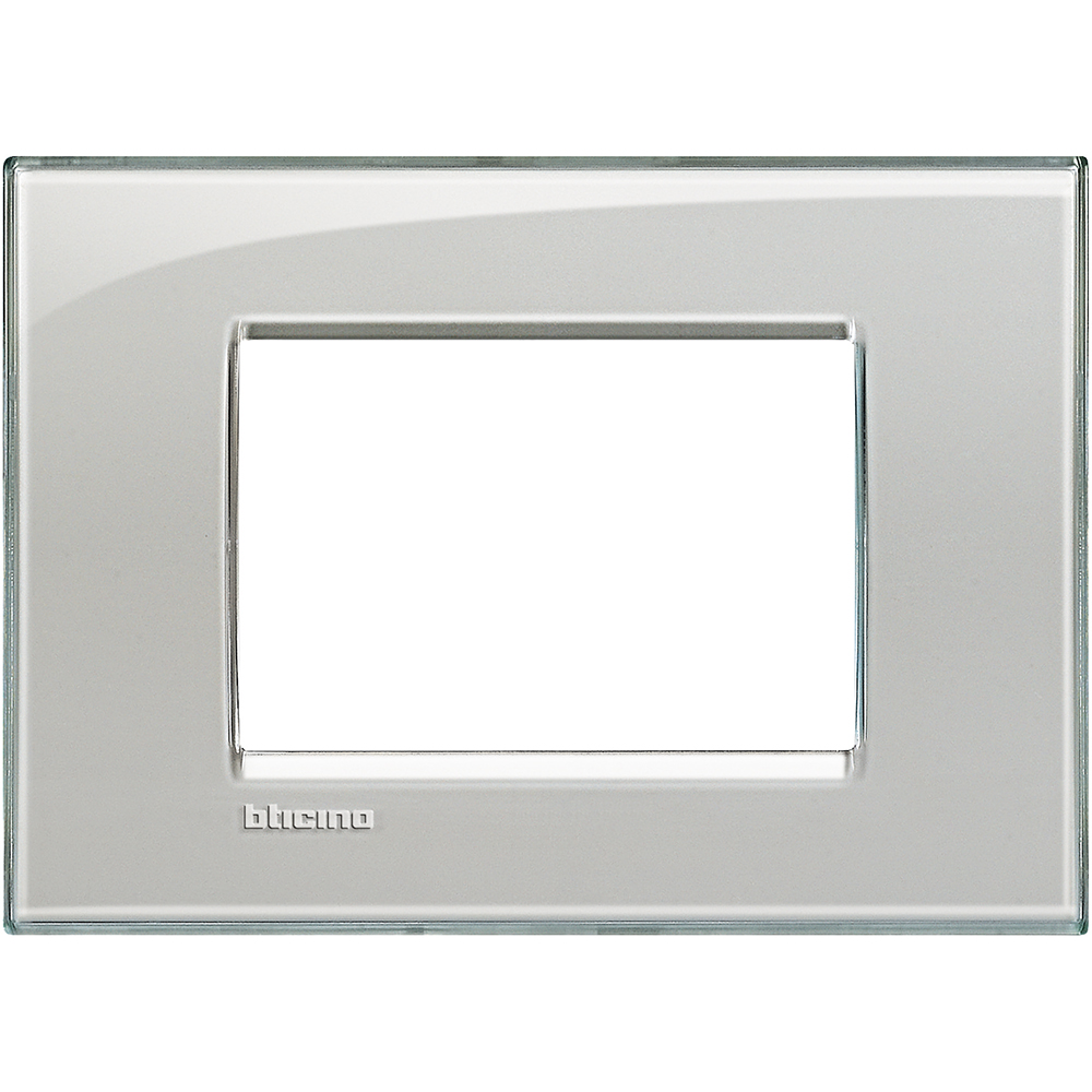 Рамка 3 модула правоъгълна Cold Grey LL Bticino