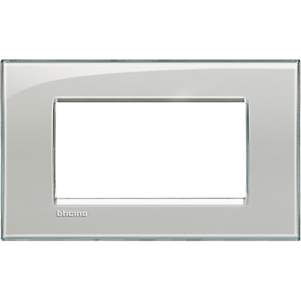 Рамка 4 модула правоъгълна Cold grey LL Bticino