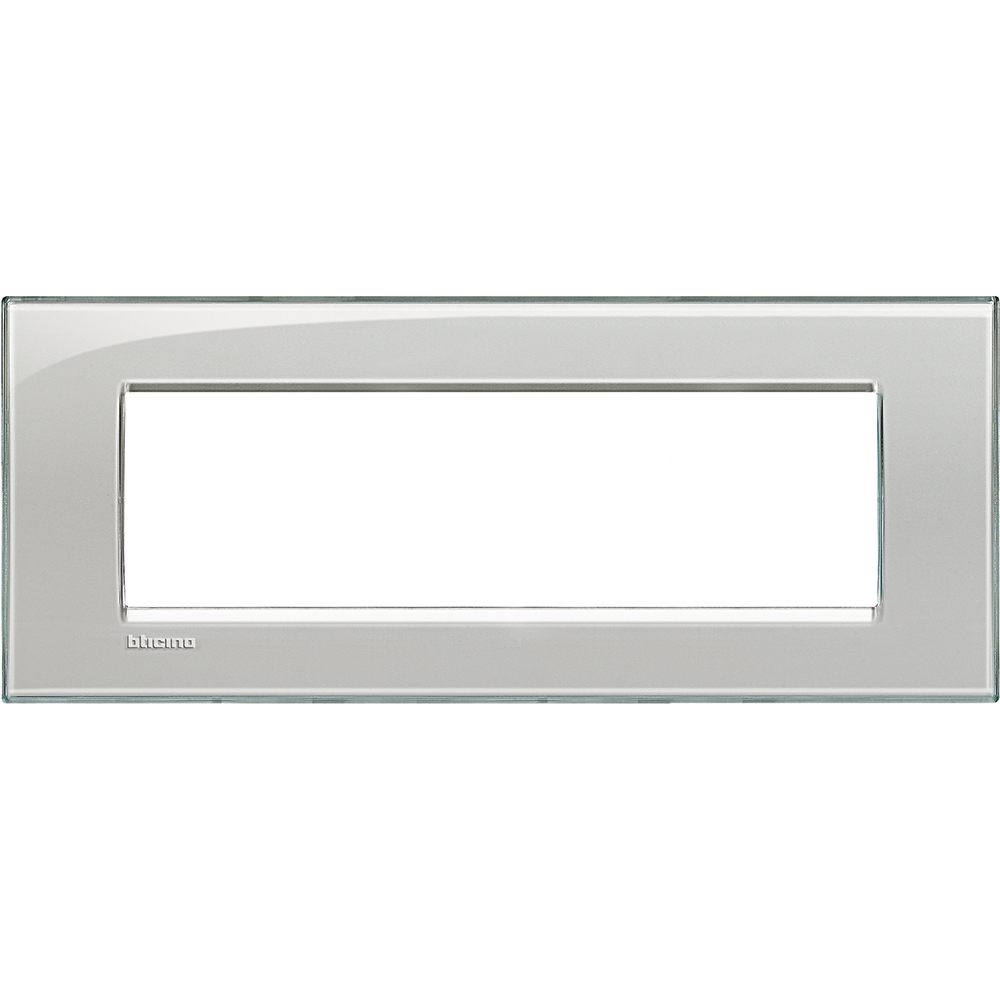 Рамка 7 модула правоъгълна Cold grey LL Bticino