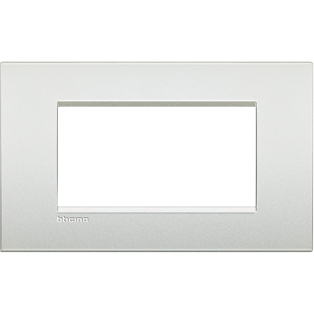 Рамка 4 модула метална Pearl white AIR LL Bticino