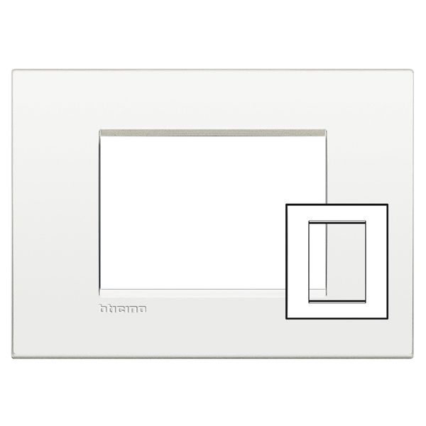 Рамка 3+3 модула метална Pure white AIR LL Bticino