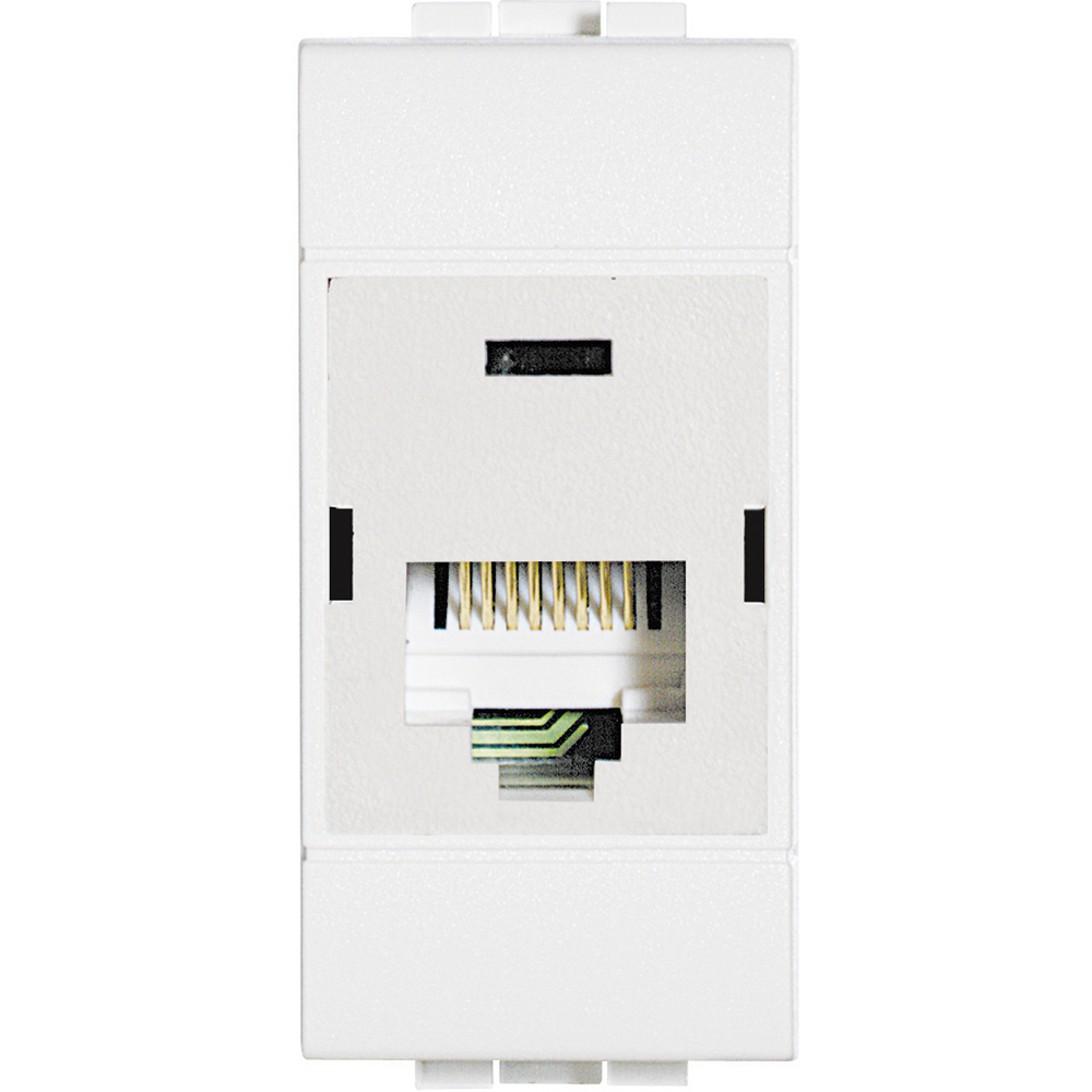 Розетка RJ45 cat.5e UTP 1 модул цвят Бял LL Bticino