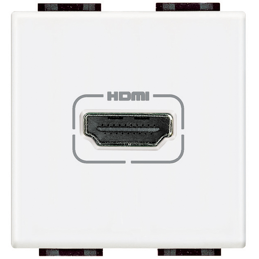 Розетка HDMI с кабел 15см 2 модула цвят Бял LL Bticino