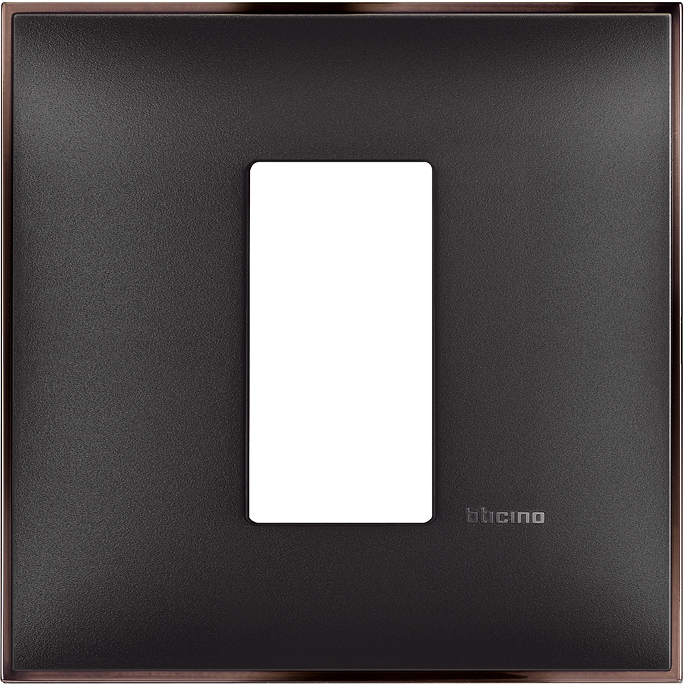 Рамка 1 модул цвят Черен с никел (Black nickel) Classia Bticino /блистер/