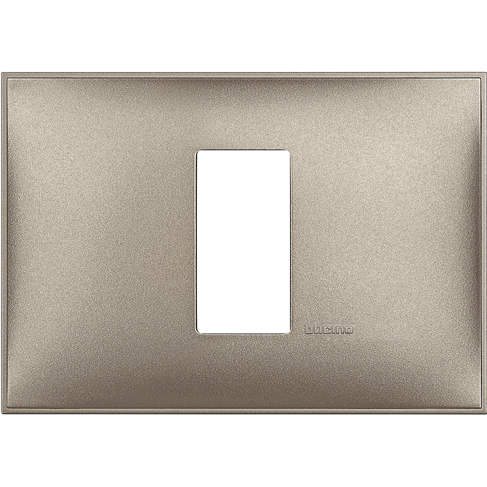 Рамка 1 модул за монтаж върху конзола 3 модула цвят Титан (Titanium metal) Classia Bticino /блистер/