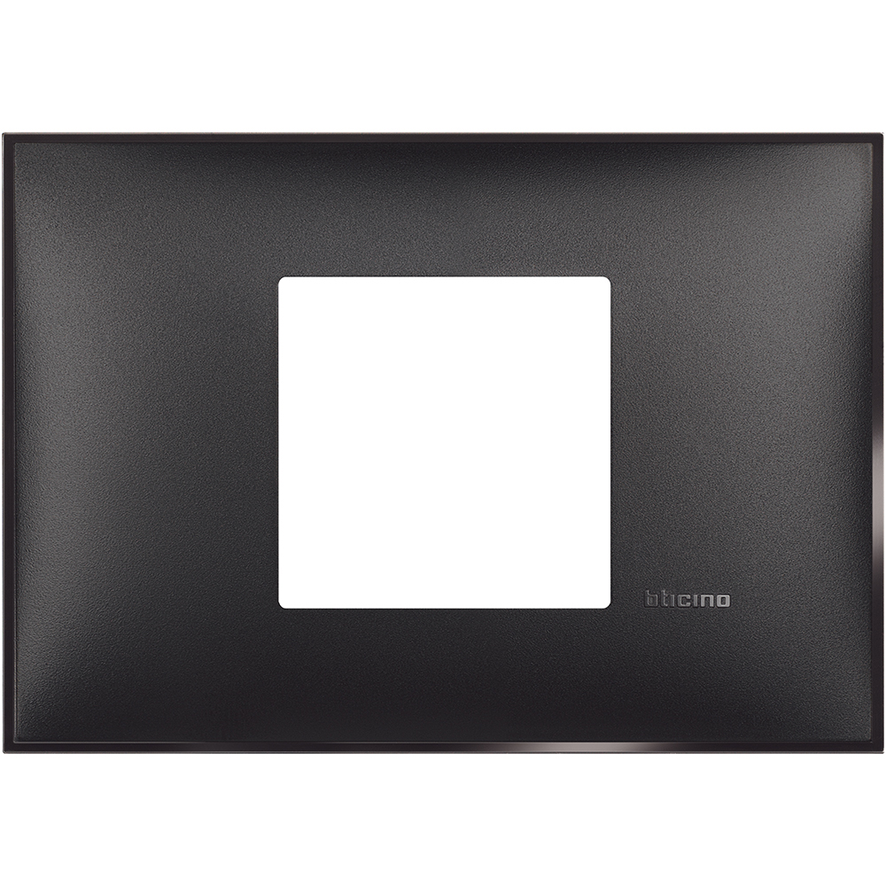 Рамка 2 модула за монтаж върху конзола 3 модула цвят Черен сатен (Black satin) Classia Bticino /блистер/