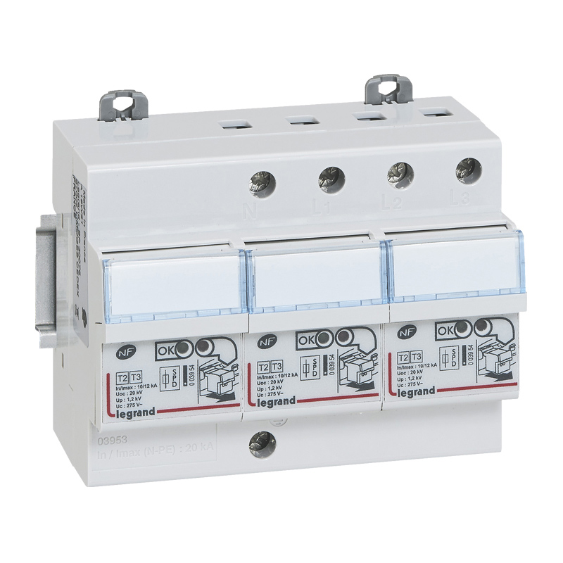 Катоден отводител тип 2+3 SPD 12kA 275V 3P+N L Legrand