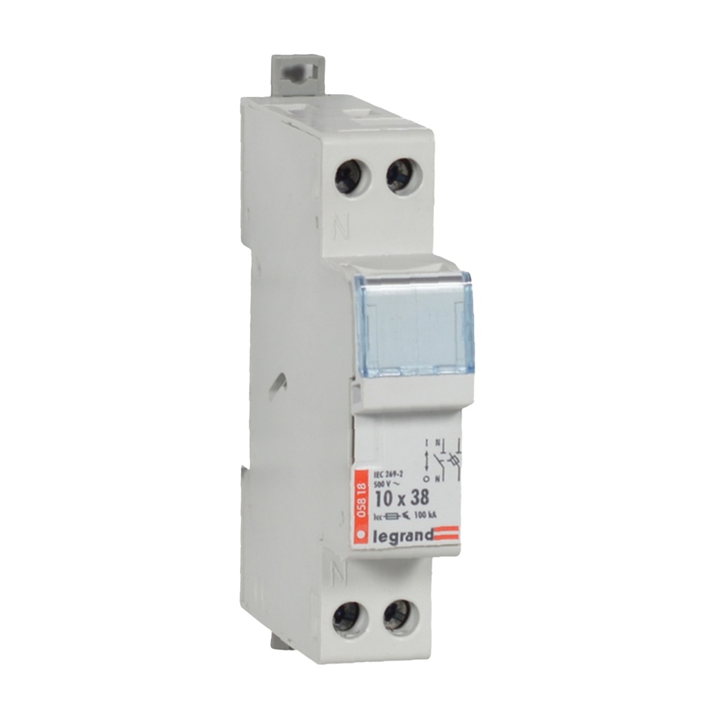 Разединител стопяем предпазител 1P+N 10X38 mm 1мод. Legrand