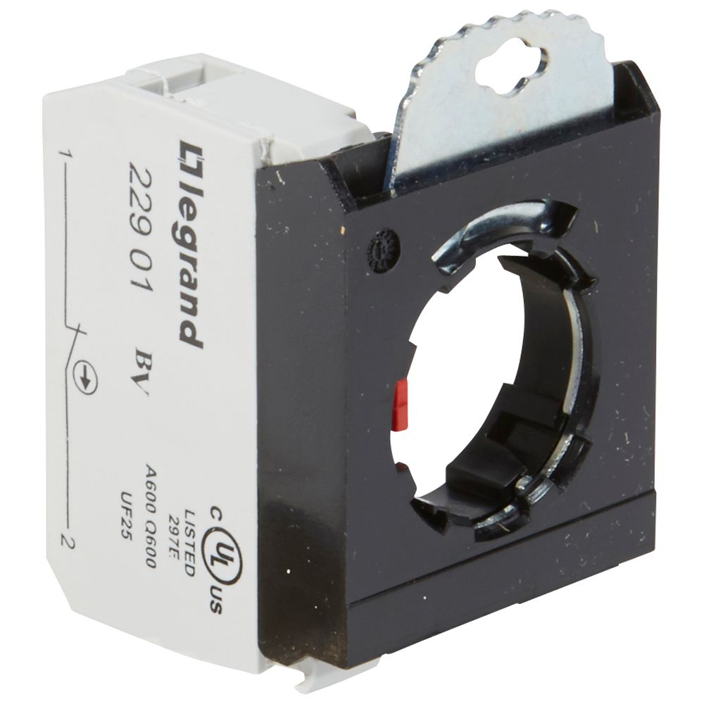 Основа 3х с контактен блок 1NC Ø22mm Osmoz Legrand