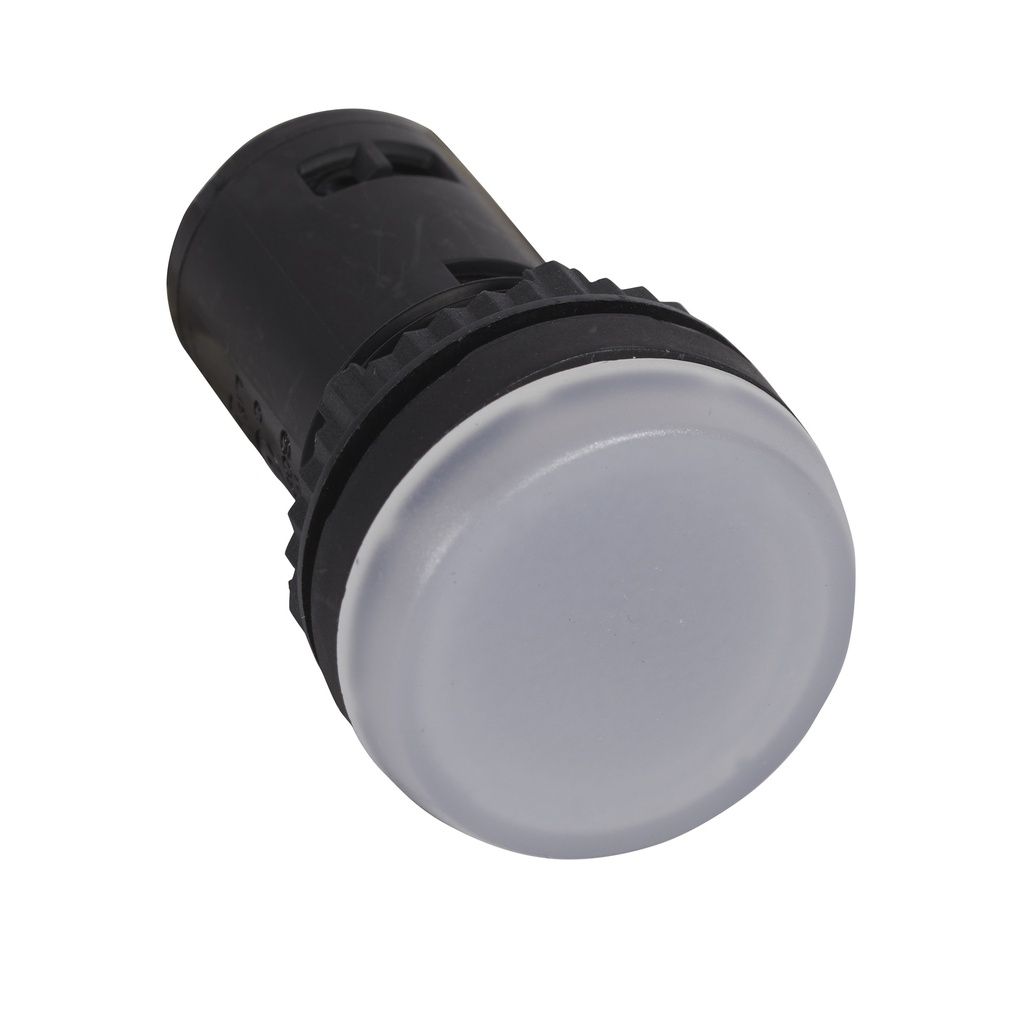 Сигнална лампа LED монолитна бяла 230Vac Ø22mm Legrand