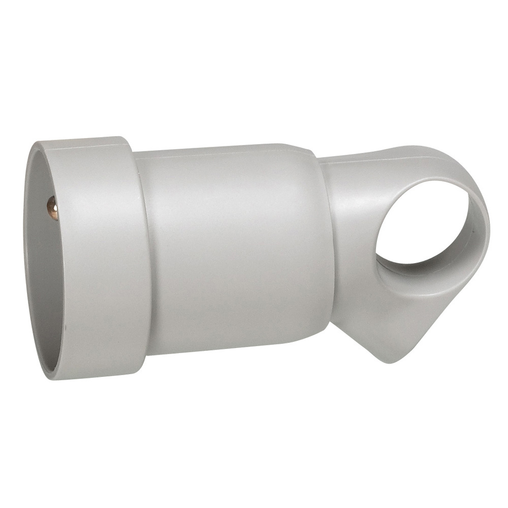 Куплунг сив 2P+T 16A френски с ринг Legrand