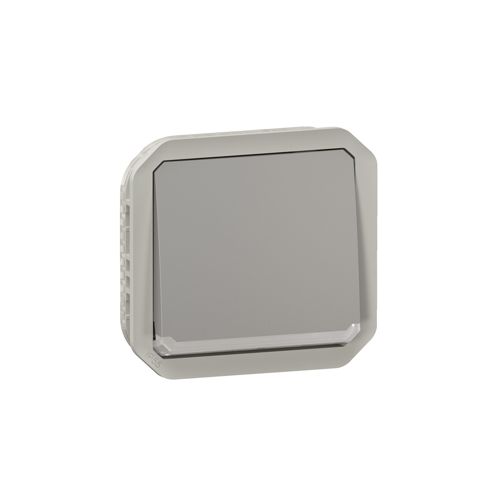 Бутон с индикатор механизъм цвят Сив IP55 Plexo New Legrand