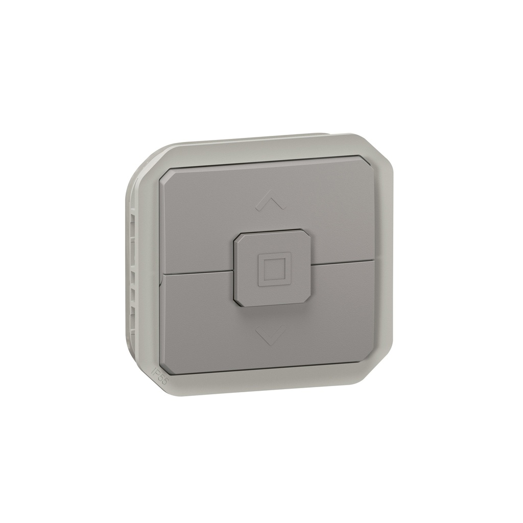 Ключ за щори механизъм цвят Сив IP55 Plexo New Legrand