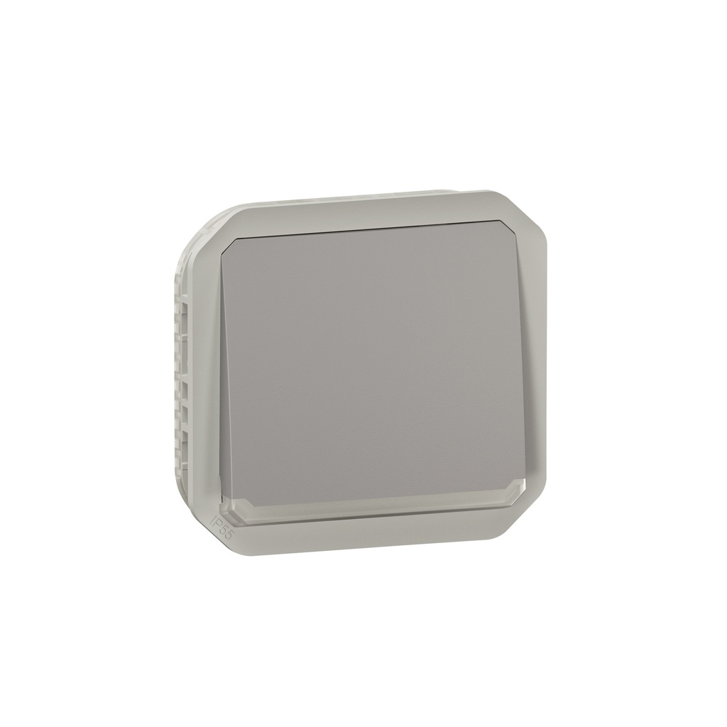 Бутон с подсветка механизъм цвят Сив IP55 Plexo New Legrand