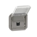 Розетка RJ45 cat.6A STP механизъм цвят Сив IP55 Plexo New Legrand