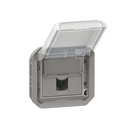 Розетка RJ45 cat.6 FTP механизъм цвят Сив IP55 Plexo New Legrand