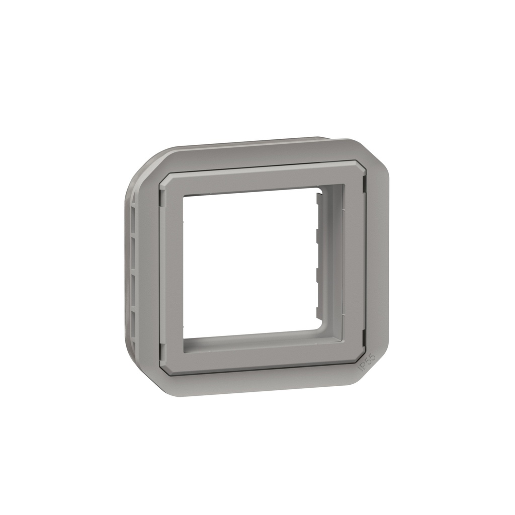 Адаптер за Mosaic 45x45мм без капак механизъм цвят Сив IP55 Plexo New Legrand
