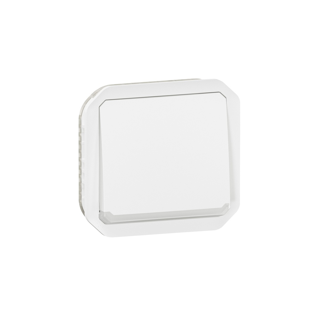 Бутон NO/NC с подсветка механизъм цвят Бял IP55 Plexo New Legrand
