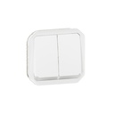 Сериен ключ/бутон с подсветка механизъм цвят Бял IP55 Plexo New Legrand