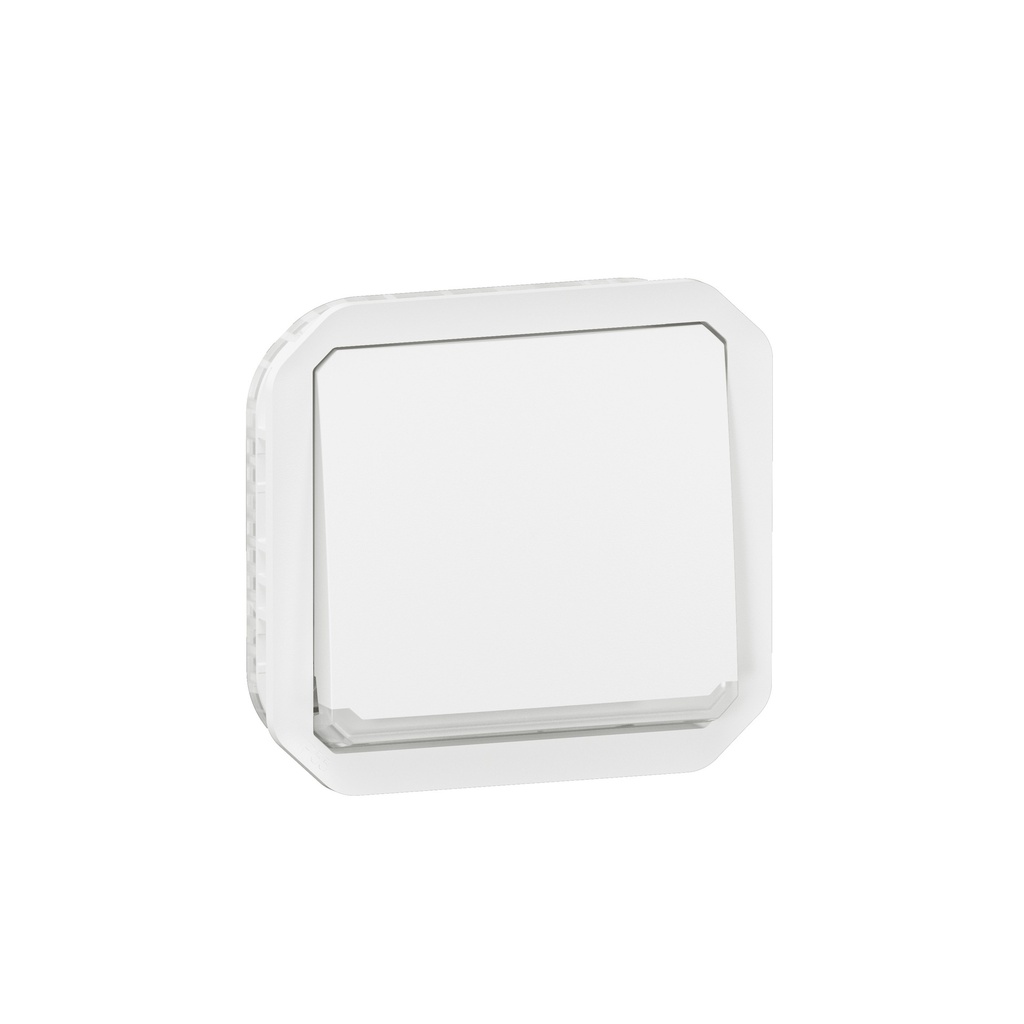 Двуполюсен ключ за индикатор/подсветка механизъм цвят Бял IP55 Plexo New Legrand