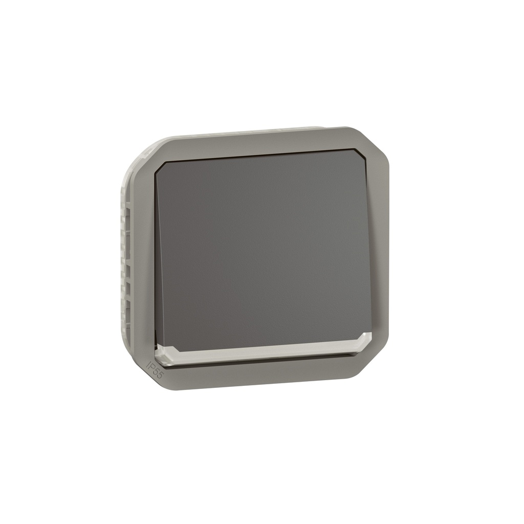 Девиаторен ключ с подсветка механизъм цвят Антрацит IP55 Plexo New Legrand
