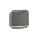 Сериен ключ/бутон с подсветка механизъм цвят Антрацит IP55 Plexo New Legrand