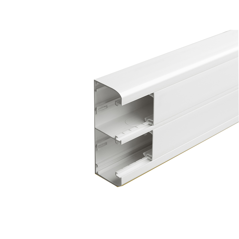 Кабелен PVC канал 50х130мм /12м/ 2 секции к-т с капаци 45мм DLP Legrand