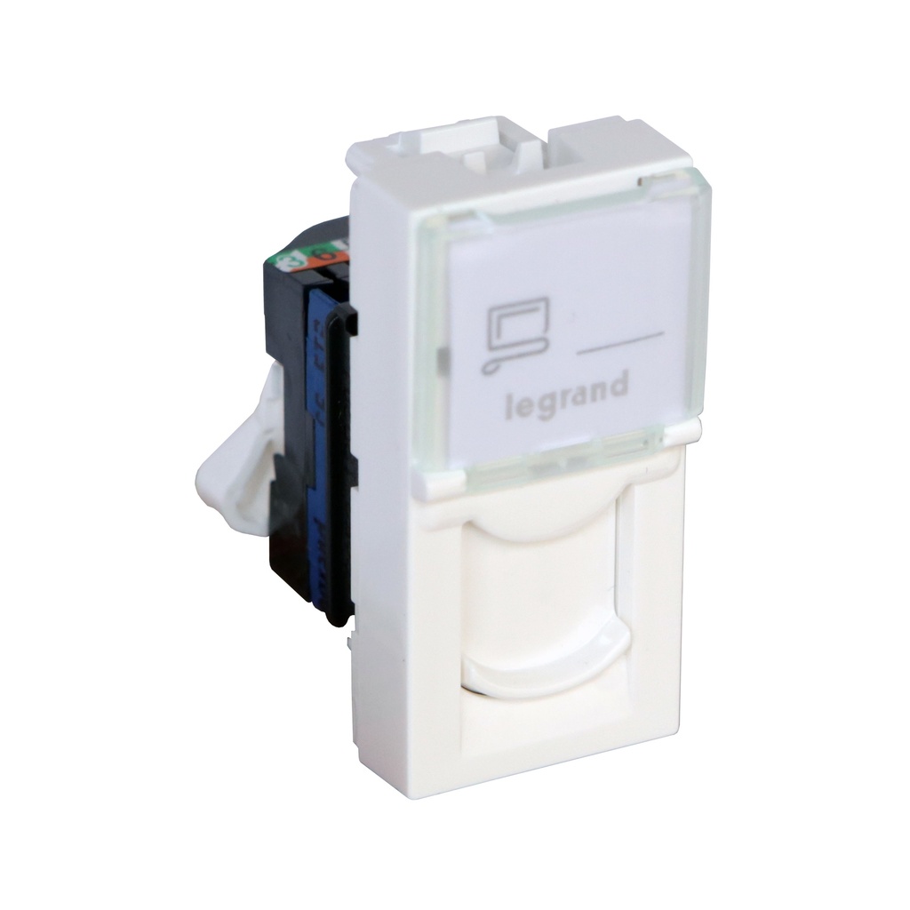 Розетка RJ45 cat.6 FTP 1 модул Антибактериална Mosaic Legrand