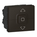 Ключ за щори до 500W 2 модула цвят Черен Mosaic Legrand