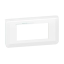 Лицева рамка антибактериална 4 модула цвят бял Mosaic NEW Legrand