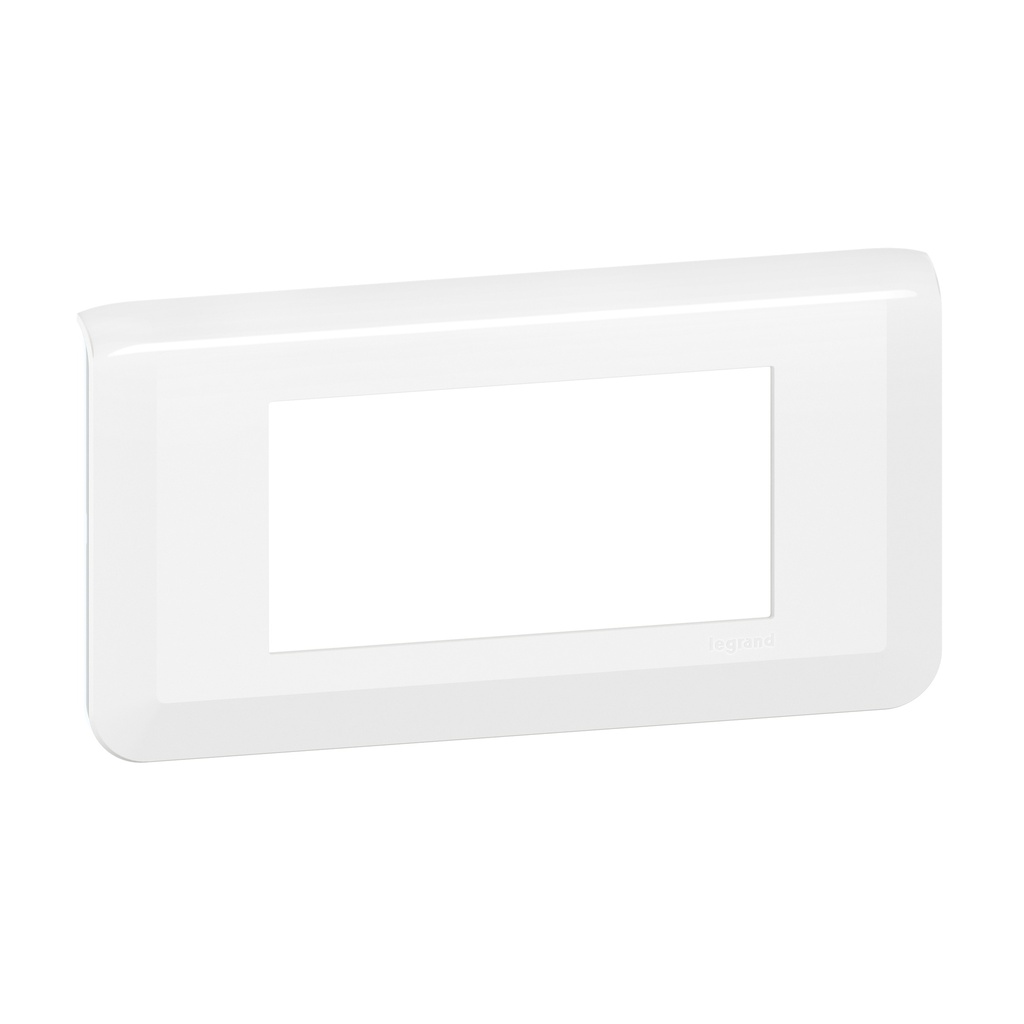Лицева рамка 4 модула цвят бял Mosaic NEW Legrand