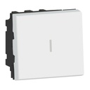Кръстат ключ 2 модула цвят бял Easy-Led Mosaic NEW Legrand