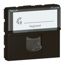 Розетка RJ45 cat.6A STP 2 модула цвят Черен Mosaic Legrand
