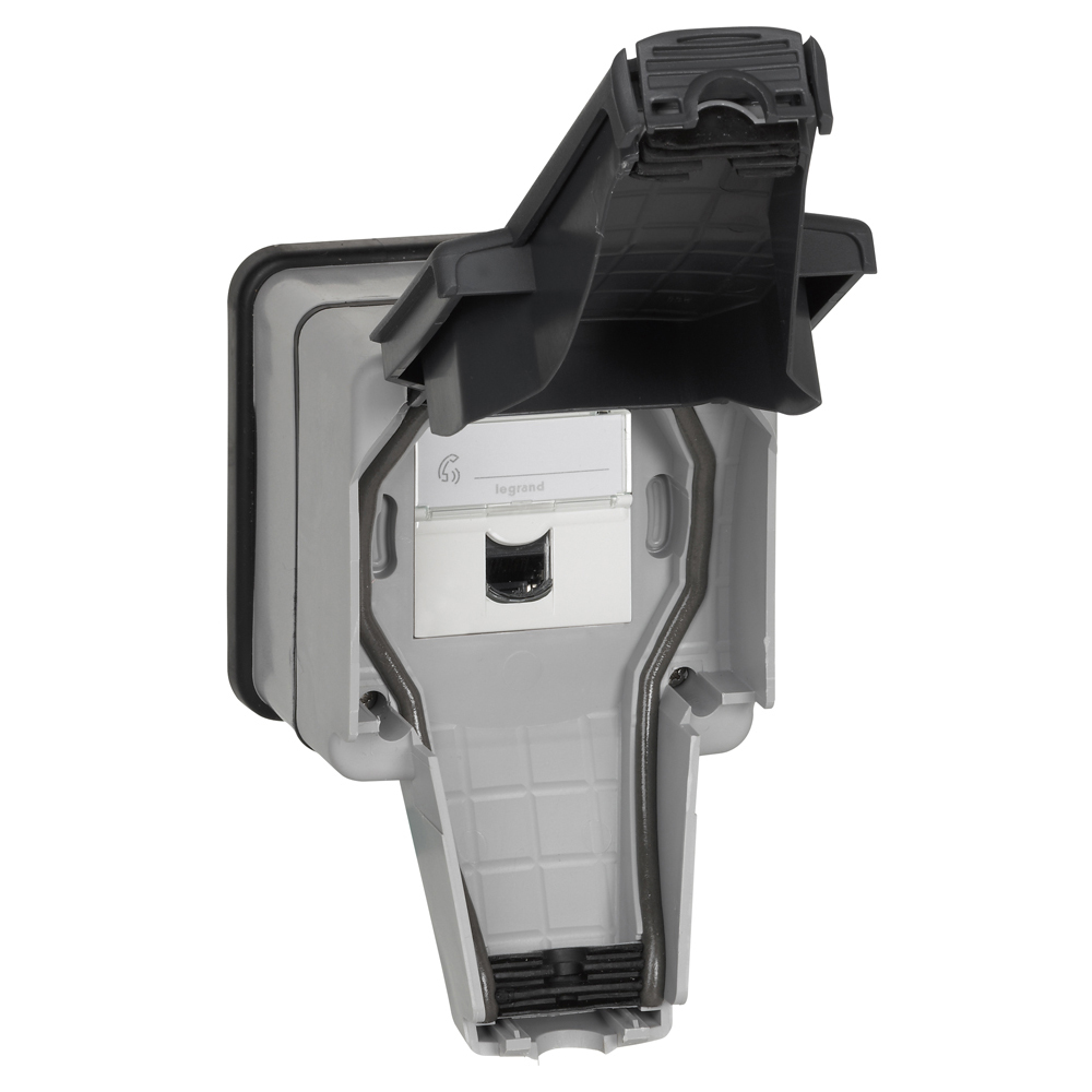 Розетка 1x RJ45 cat.6 FTP IP66 цвят Сив Plexo Legrand