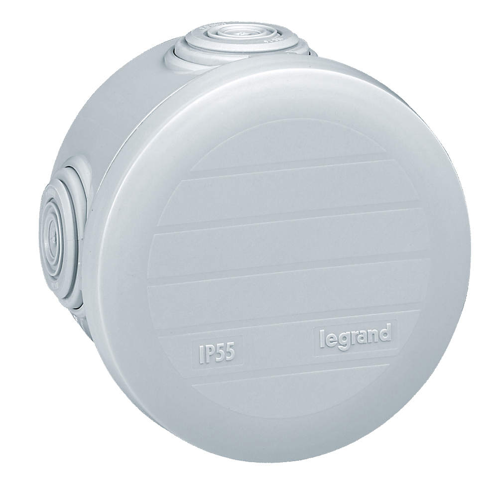 Разклонителна кутия открит монтаж Ø70x45мм IP55 цвят Бял Plexo Legrand