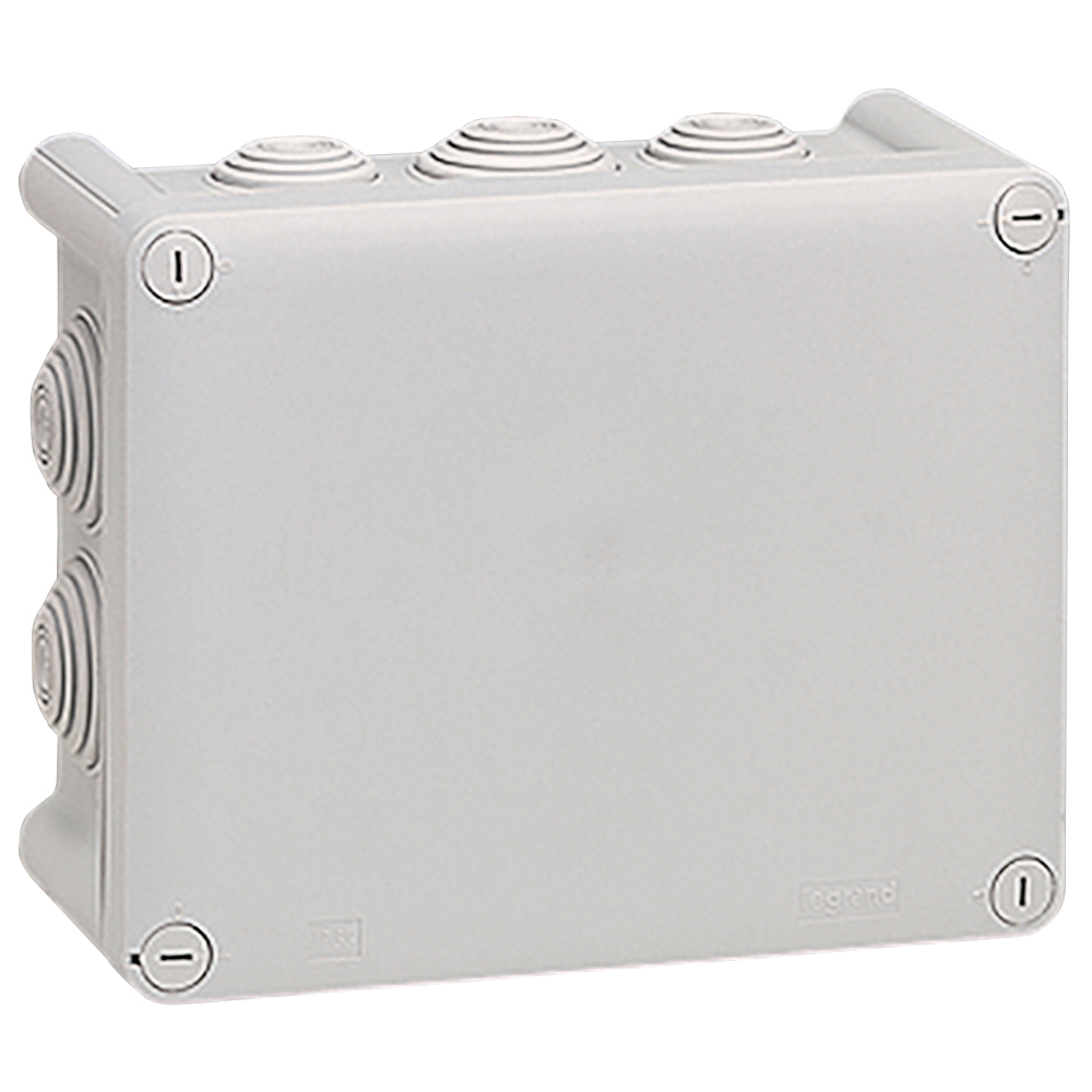 Разклонителна кутия открит монтаж 155x110x74мм IP55 цвят Сив Plexo Legrand