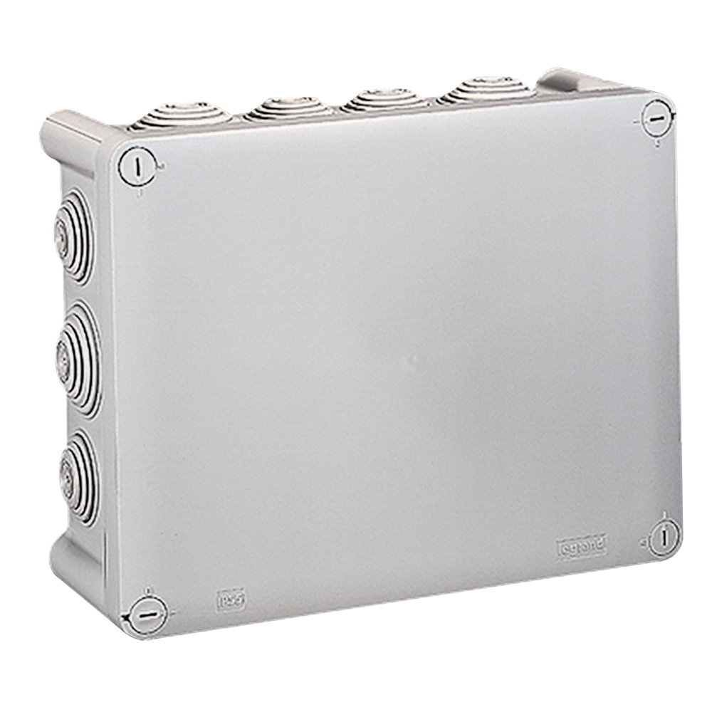 Разклонителна кутия открит монтаж 220x170x86мм IP55 цвят Сив Plexo Legrand