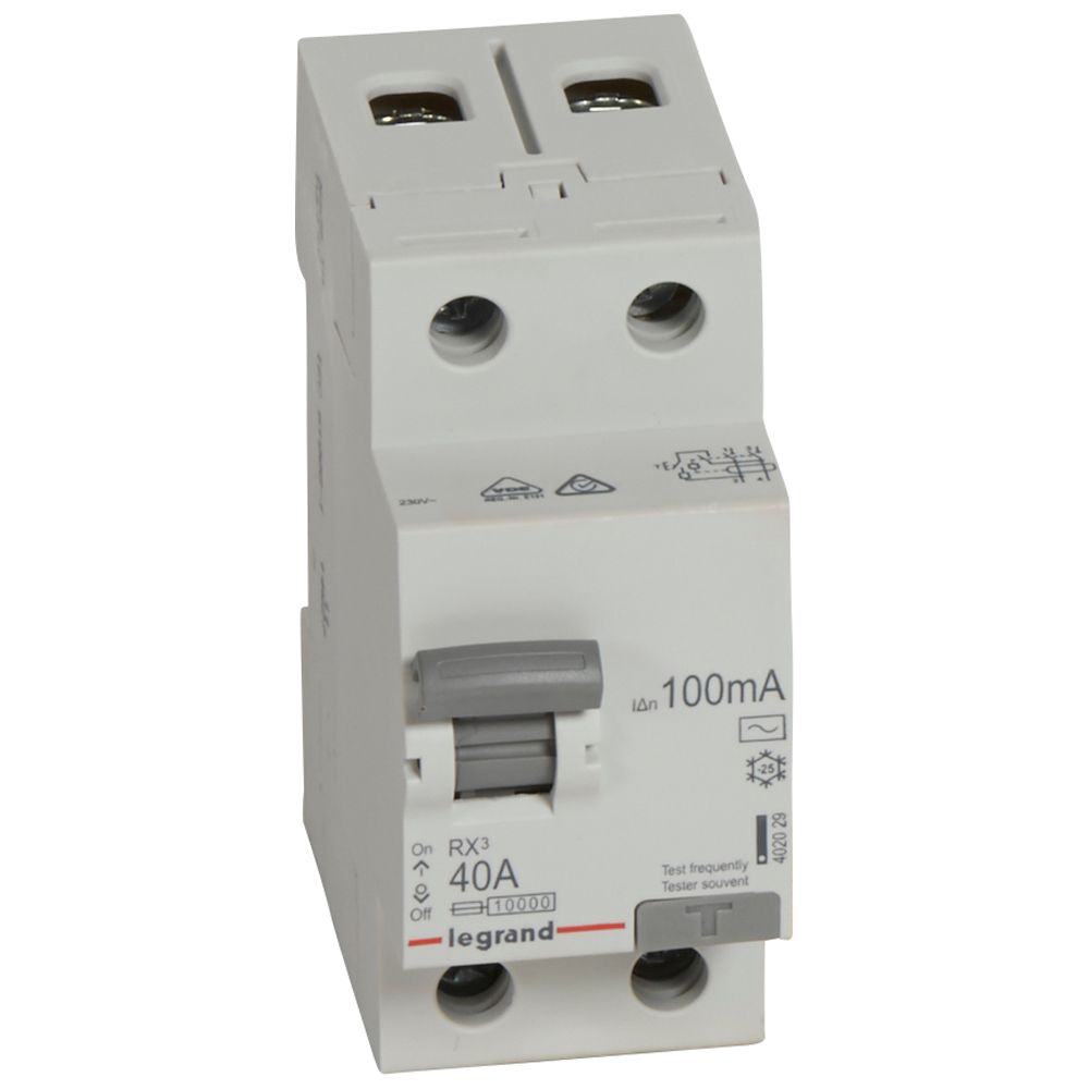 ДТЗ 2P 40A 100mА серия RX3 ID тип AC Legrand