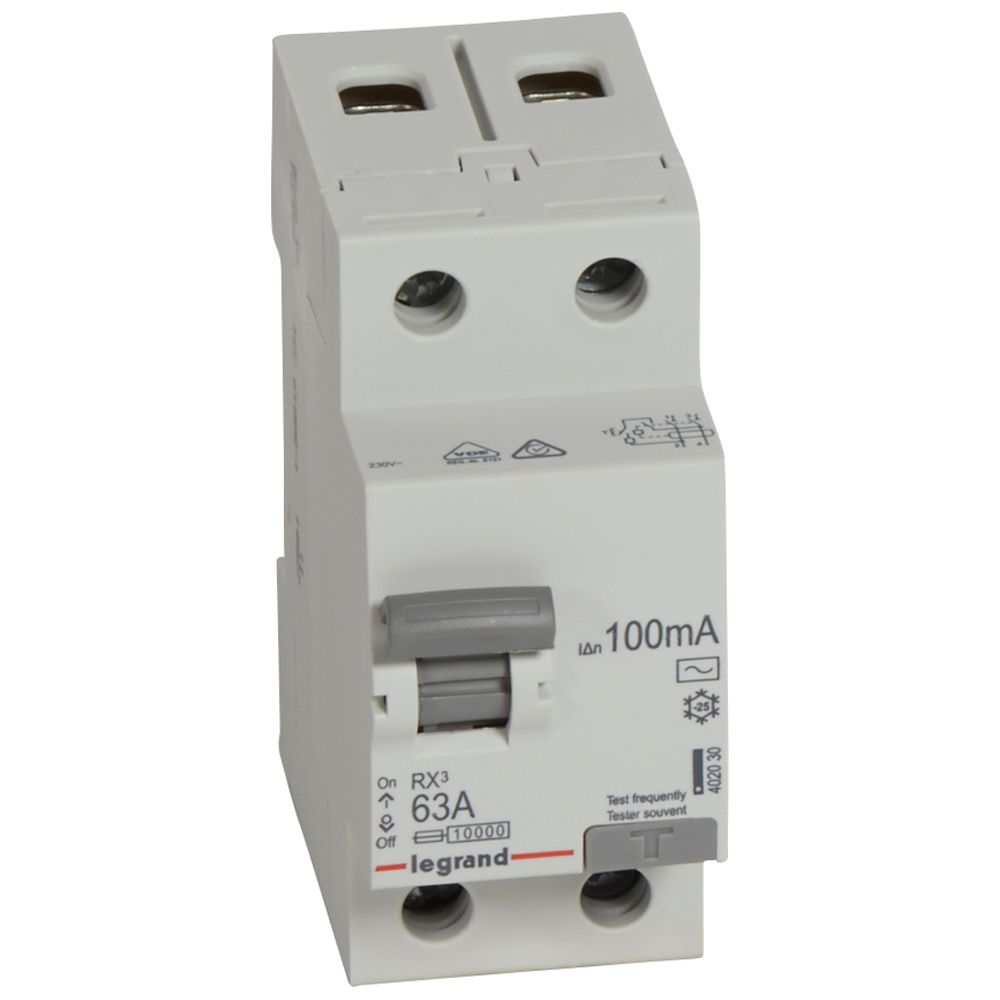 ДТЗ 2P 63A 100mА серия RX3 ID тип AC Legrand