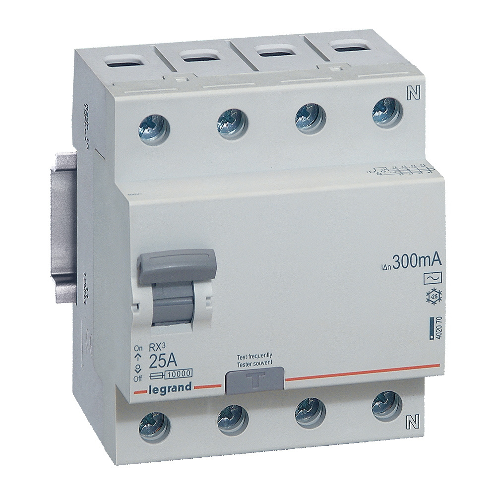 ДТЗ 4P 25A 300mА серия RX3 ID тип AC Legrand