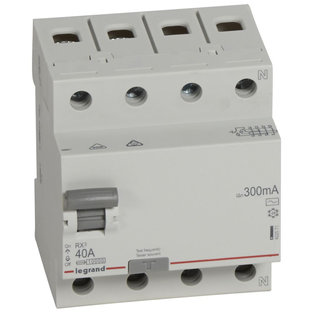 ДТЗ 4P 40A 300mА серия RX3 ID тип AC Legrand