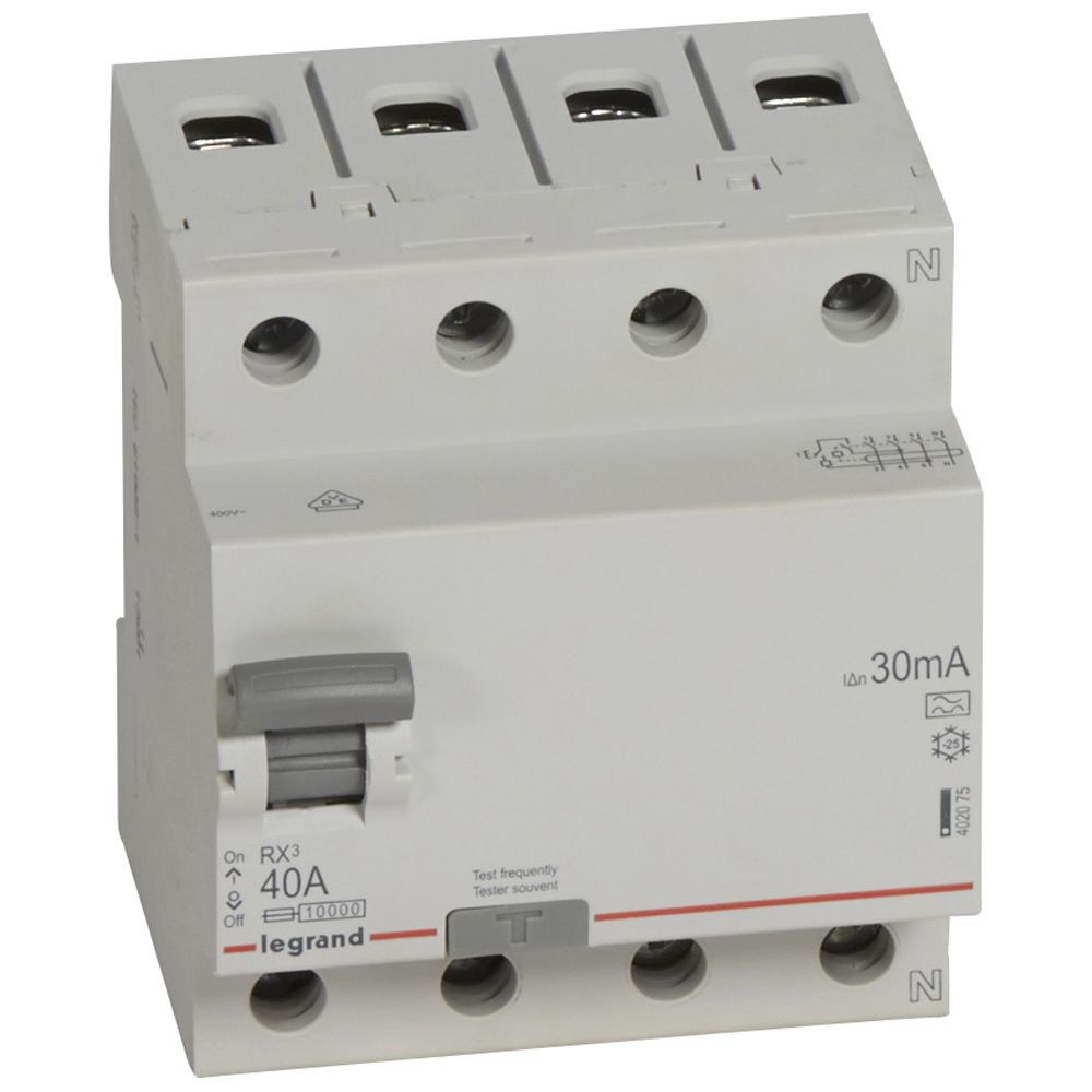 ДТЗ 4P 40А 30mА серия RX3 ID тип A Legrand