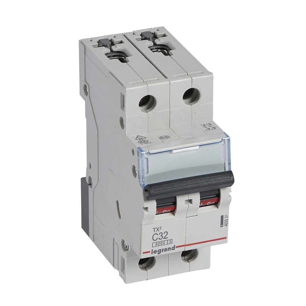 Автоматичен прекъсвач TX3 2P 32A крива С 6kA Legrand