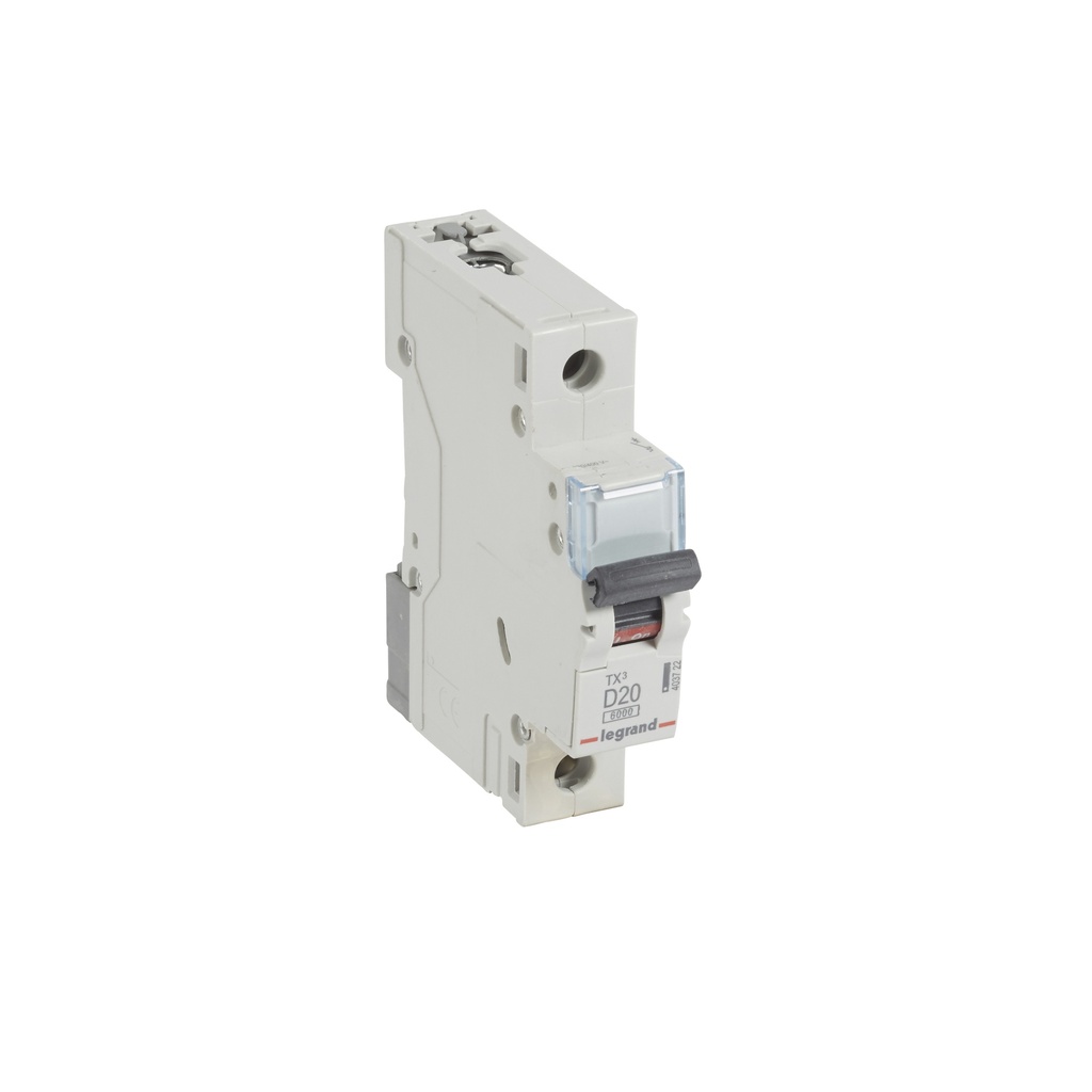 Автоматичен прекъсвач TX3 1P 20A крива D 6kA Legrand