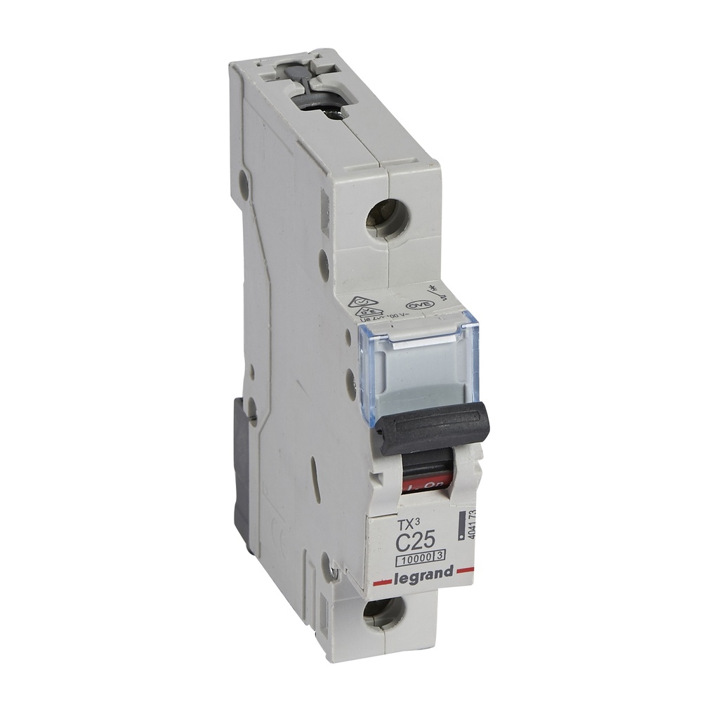 Автоматичен прекъсвач TX3 1P 25A крива С 10kA Legrand